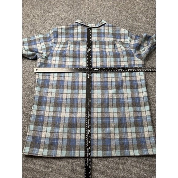 Mens Pendleton Board Shirt Blue Plaid Limited Edition Wool, Size XL - Picture 7 of 9